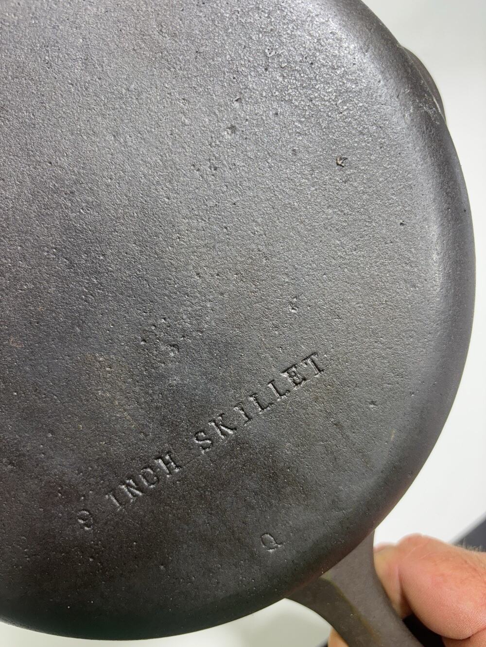 Vintage Wagner Cast Iron Skillet 9 Inch Unmarked Restored USA Pan